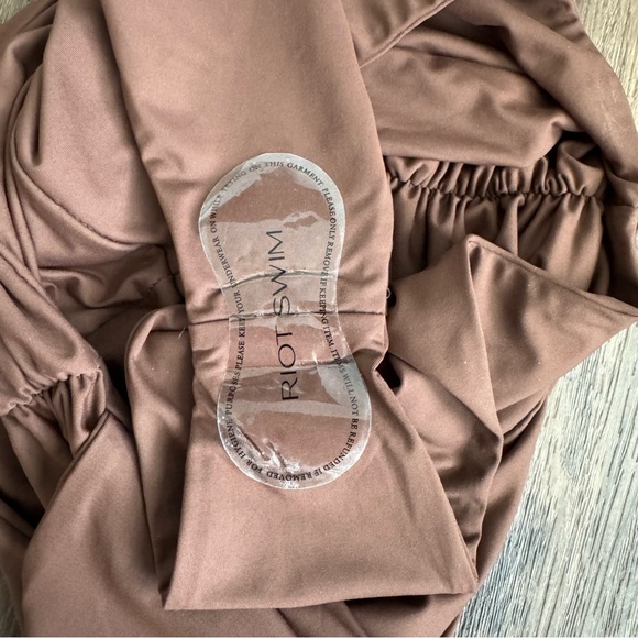 NWOT Riot Swim Echo One Piece Swimsuit in Chocolate Brown - Picture 6 of 11